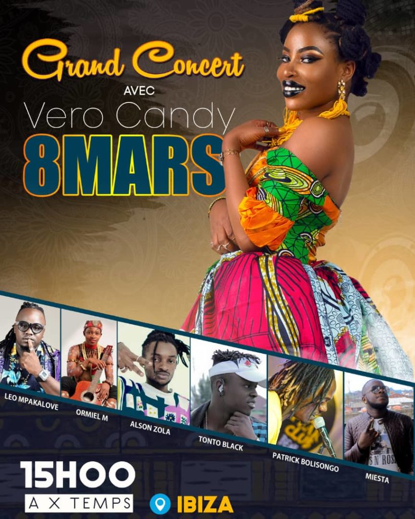 Vero Candy en Concert du 8 Mars à Goma.
